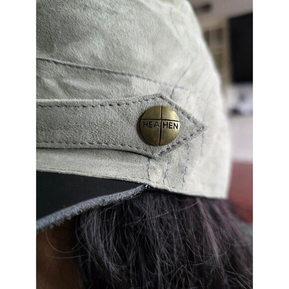 Nwt Heathen leather military hat main image 2